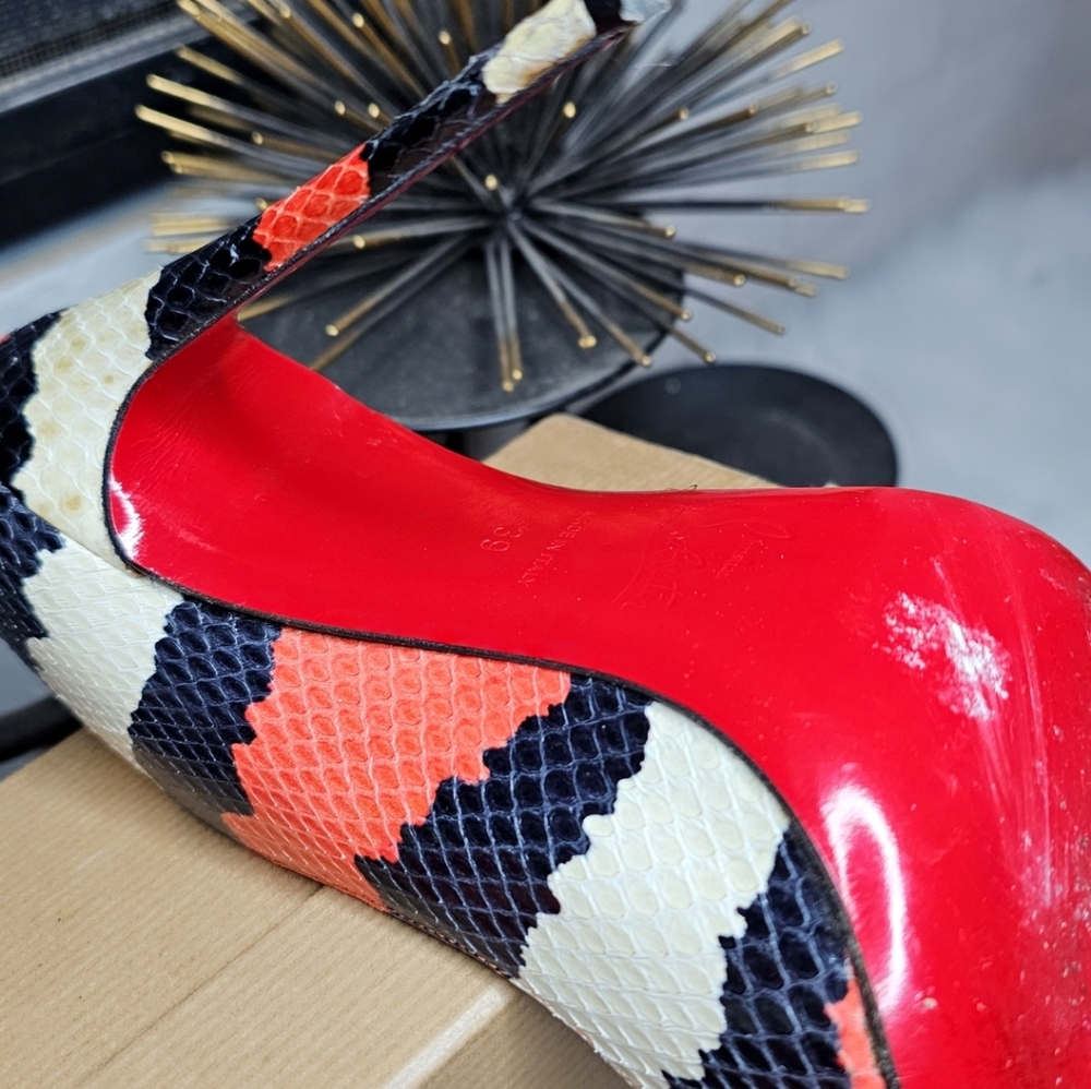 Christian Louboutin Python So Kate Pumps - image 5